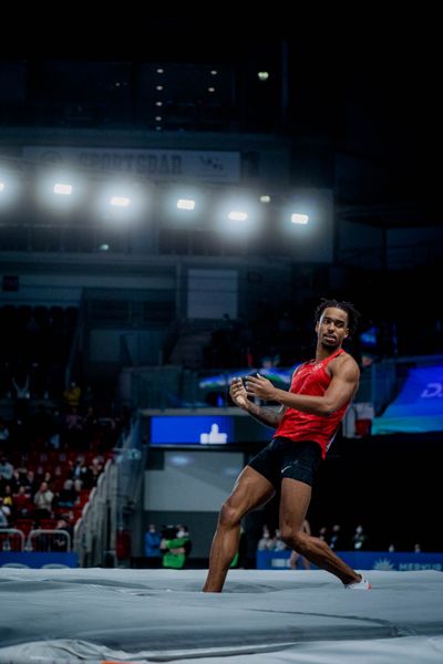 Bo Kanda Lita Baehre (TSV Bayer 04 Leverkusen) am 20.02.2022 beim ISTAF in Duesseldorf