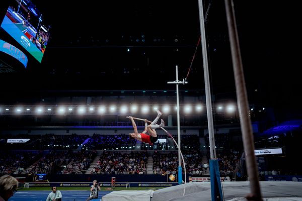 Torben Blech (GER) im Stabhochsprung am 29.01.2023 beim ISTAF Indoor im PSD Bank Dome in Duesseldorf