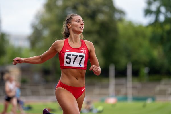 Marsha Anica Dunkel (TSV Bayer 04 Leverkusen) ueber 400m am 11.07.2020 waehrend dem Backontrack-Meeting in Dortmund