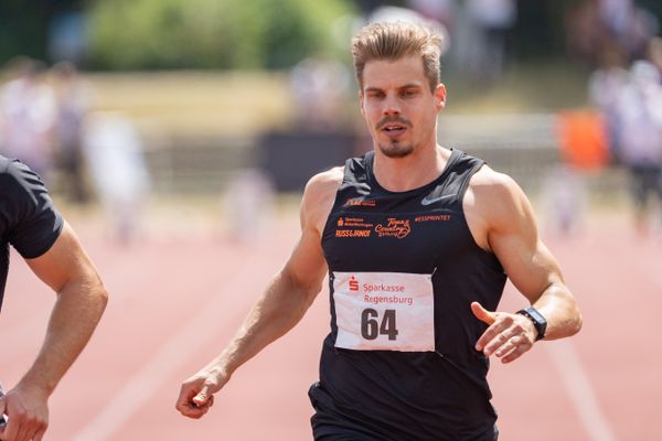 Julian Reus (LAC Erfurt) im 100m Finale am 26.07.2020 waehrend der Sparkassen Gala in Regensburg