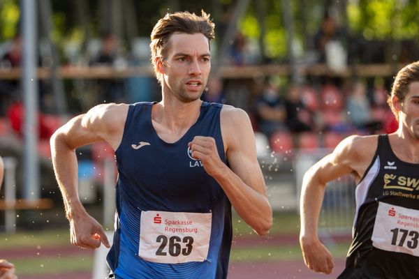 Fabian Spinrath (LAV Bayer Uerdingen/Dormagen) ueber 800m am 26.07.2020 waehrend der Sparkassen Gala in Regensburg