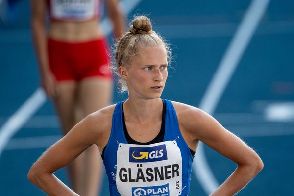 Laura Glaesner (TSV Germania Helmstedt) ueber 400m Huerden am 08.08.2020 waehrend den deutschen Leichtathletik-Meisterschaften 2020 im Eintracht-Stadion in Braunschweig