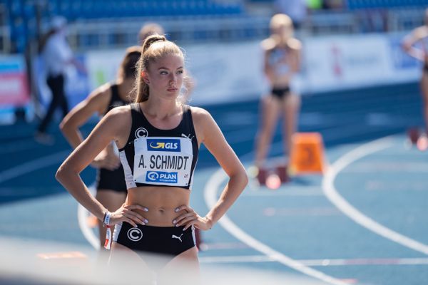 Alica Schmidt (SCC Berlin) am 08.08.2020 waehrend den deutschen Leichtathletik-Meisterschaften 2020 im Eintracht-Stadion in Braunschweig