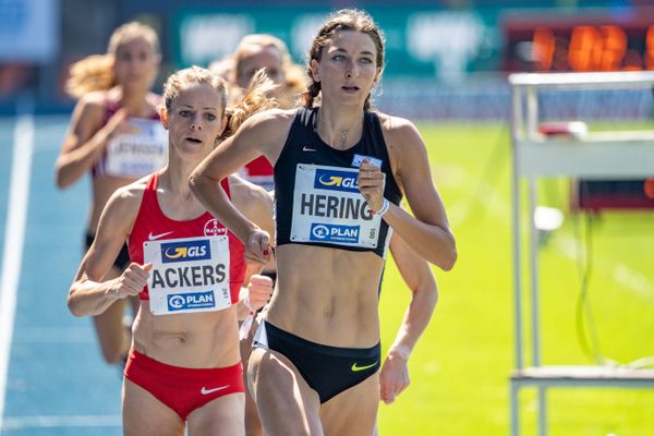 Christina Hering (LG Stadtwerke Muenchen) ueber 800m am 08.08.2020 waehrend den deutschen Leichtathletik-Meisterschaften 2020 im Eintracht-Stadion in Braunschweig