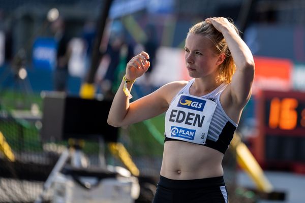 Lale Eden (Hannover 96) am 08.08.2020 waehrend den deutschen Leichtathletik-Meisterschaften 2020 im Eintracht-Stadion in Braunschweig