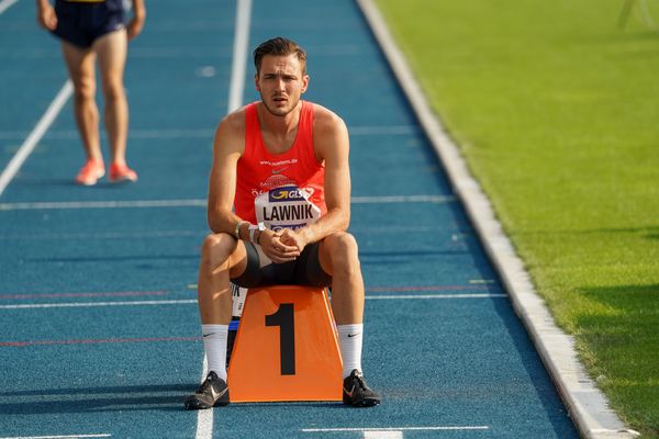 Julius Lawnik (LG Braunschweig) im 800m Finale am 09.08.2020 waehrend den deutschen Leichtathletik-Meisterschaften 2020 im Eintracht-Stadion in Braunschweig an Tag 2 (Nachmittags-Session)