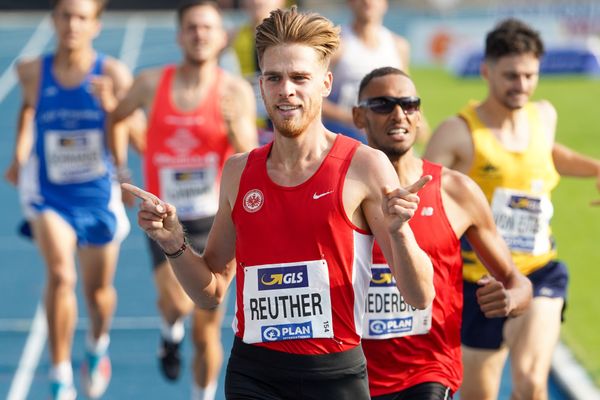 Marc Reuther (LG Eintracht Frankfurt), Deutscher Meister ueber 800m, am 09.08.2020 waehrend den deutschen Leichtathletik-Meisterschaften 2020 im Eintracht-Stadion in Braunschweig an Tag 2 (Nachmittags-Session)