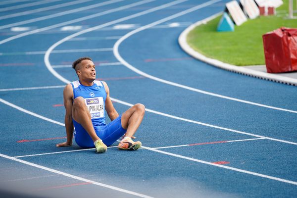 Milo Alfa Skupin (LG Offenburg) am 09.08.2020 waehrend den deutschen Leichtathletik-Meisterschaften 2020 im Eintracht-Stadion in Braunschweig an Tag 2 (Nachmittags-Session)