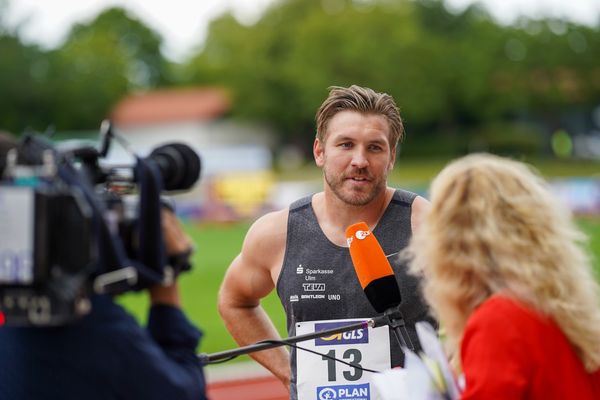 Mathias Brugger (SSV Ulm 1846) ;Deutsche Leichtathletik-Mehrkampfmeisterschaften (Tag 2) am 22.08.2020 in Vaterstetten (Bayern)