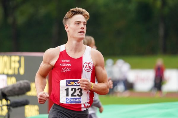 Jannis Wolff (Aachener TG) ;Deutsche Leichtathletik-Mehrkampfmeisterschaften (Tag 2) am 22.08.2020 in Vaterstetten (Bayern)