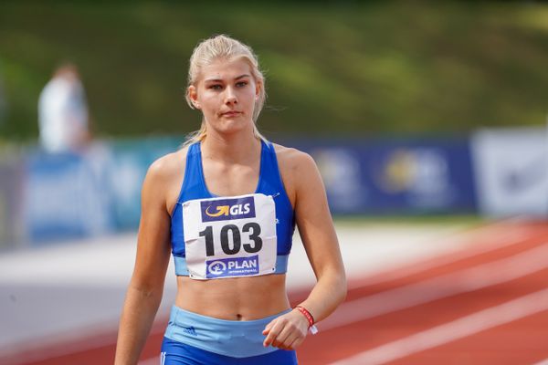 Lara Siemer (Rukeli Trollmann e. V.); Deutsche Leichtathletik-Mehrkampfmeisterschaften (Tag 3) am 23.08.2020 in Vaterstetten (Bayern)