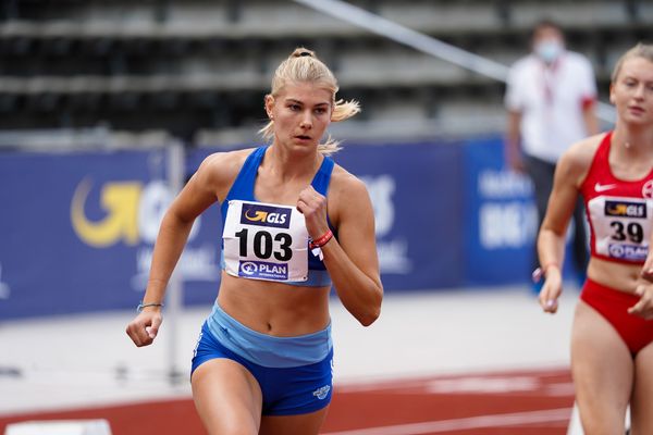 Lara Siemer (Rukeli Trollmann e. V.); Deutsche Leichtathletik-Mehrkampfmeisterschaften (Tag 3) am 23.08.2020 in Vaterstetten (Bayern)