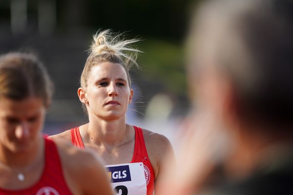 Deutsche Mehrkampfmeisterin Carolin Schaefer (LG Eintracht Frankfurt);Deutsche Leichtathletik-Mehrkampfmeisterschaften (Tag 3) am 23.08.2020 in Vaterstetten (Bayern)