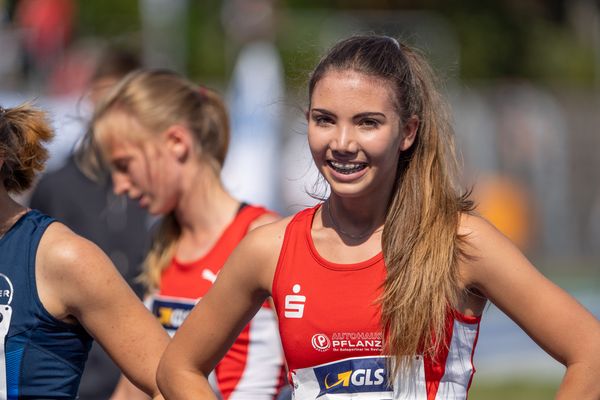 Anna Malia Hense (LG Olympia Dortmund) am 05.09.2020 waehrend den deutschen Leichtathletik-Jugendmeisterschaften im Frankenstadion in Heilbronn (Tag2)