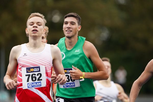 Enes-Maurice Koese (Eintracht Hildesheim) im 800m Vorlauf am 05.09.2020 waehrend den deutschen Leichtathletik-Jugendmeisterschaften im Frankenstadion in Heilbronn (Tag2)