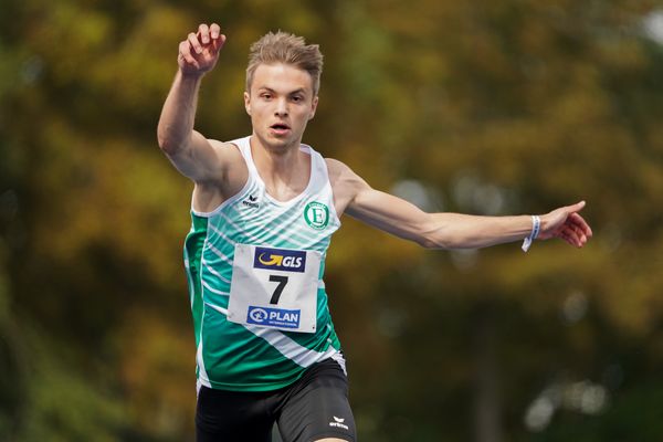 Joshua Ahrens (Eintracht Hildesheim) am 06.09.2020 waehrend den deutschen Leichtathletik-Jugendmeisterschaften im Frankenstadion in Heilbronn (Tag 3)