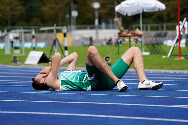 Tobias Morawietz (VfL Wolfsburg) am 06.09.2020 waehrend den deutschen Leichtathletik-Jugendmeisterschaften im Frankenstadion in Heilbronn (Tag 3)