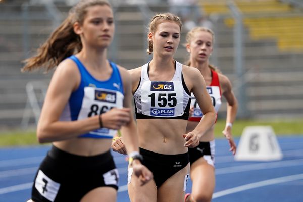 Rieke Emmrich (LC Nordhorn) am 06.09.2020 waehrend den deutschen Leichtathletik-Jugendmeisterschaften im Frankenstadion in Heilbronn (Tag 3)