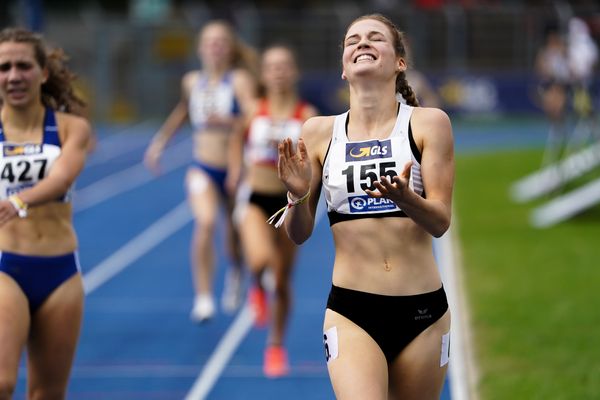 Rieke Emmrich (LC Nordhorn) am 06.09.2020 waehrend den deutschen Leichtathletik-Jugendmeisterschaften im Frankenstadion in Heilbronn (Tag 3)