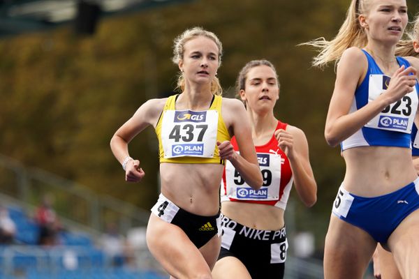 Xenia Krebs (VfL Loeningen) am 06.09.2020 waehrend den deutschen Leichtathletik-Jugendmeisterschaften im Frankenstadion in Heilbronn (Tag 3)