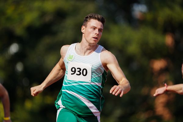 Michel Meissner (VfL Wolfsburg) ueber 100m am 12.09.2020 waehrend den niedersaechsischen Leichtathletik-Landesmeisterschaften im Erika-Fisch-Stadion in Hannover (Tag 1)