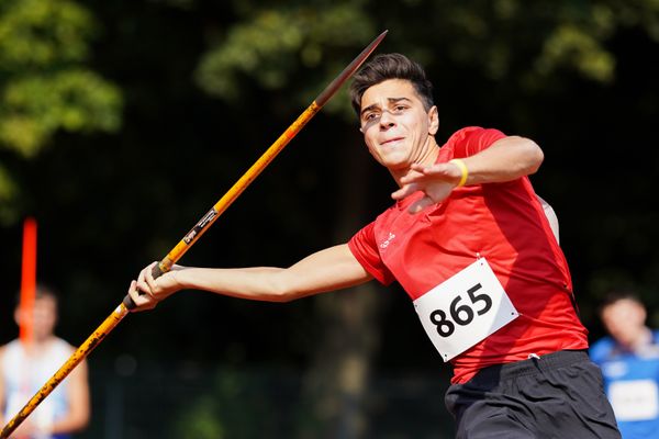 Lukas Tsoleridis (VfL Eintracht Hannover) am 12.09.2020 waehrend den niedersaechsischen Leichtathletik-Landesmeisterschaften im Erika-Fisch-Stadion in Hannover (Tag 1)