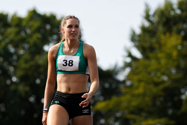 Mareike Max (SV Werder Bremen) beim Hochsprung am 13.09.2020 waehrend den niedersaechsischen Leichtathletik-Landesmeisterschaften im Erika-Fisch-Stadion in Hannover (Tag 2)