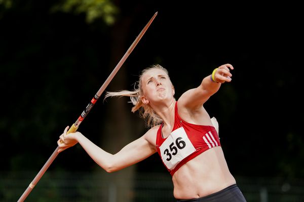 Marie Goetting (SV Molbergen) im Speerwurf am 13.09.2020 waehrend den niedersaechsischen Leichtathletik-Landesmeisterschaften im Erika-Fisch-Stadion in Hannover (Tag 2)