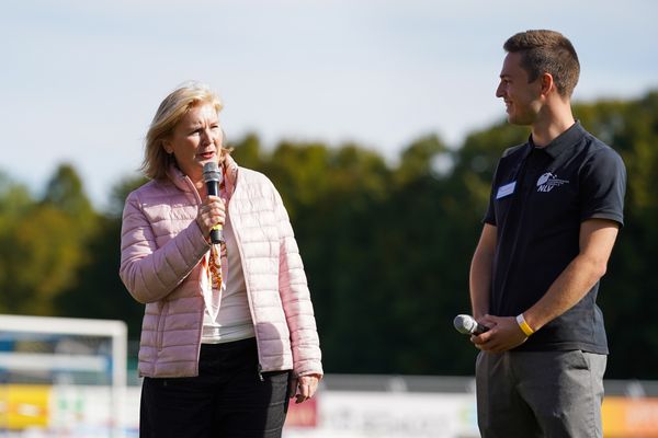 Jan Gutzeit am 19.09.2020 waehrend den niedersaechsischen Leichtathletik-Landesmeisterschaften U18/U20 im Stadion am Marschweg in Oldenburg (Tag 1)