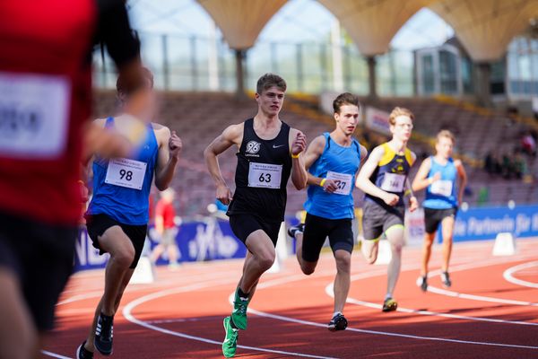 Lukas Schendel (Hannover 96) ueber 800m am 19.09.2020 waehrend den niedersaechsischen Leichtathletik-Landesmeisterschaften U18/U20 im Stadion am Marschweg in Oldenburg (Tag 1)