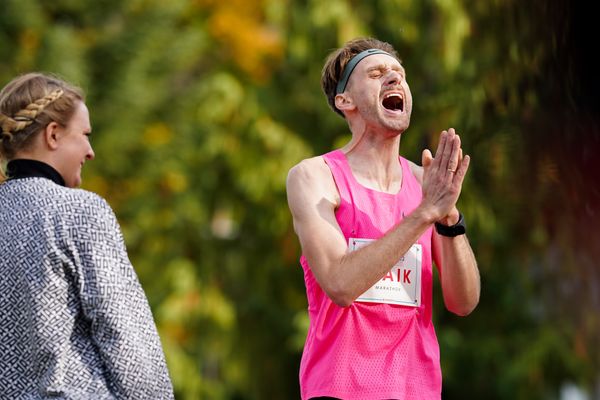 Maik Wollherr (OFV Ostercappeln) am 25.10.2020 beim BLN 42195 Halbmarathon & Marathon in Bernoewe (Stadt Oranienburg)