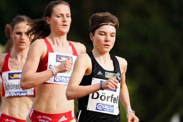 Blanka Doerfel (SCC Berlin) am 01.05.2021 waehrend der Deutschen Meisterschaften Langstrecke im Otto-Schott-Sportzentrum in Mainz