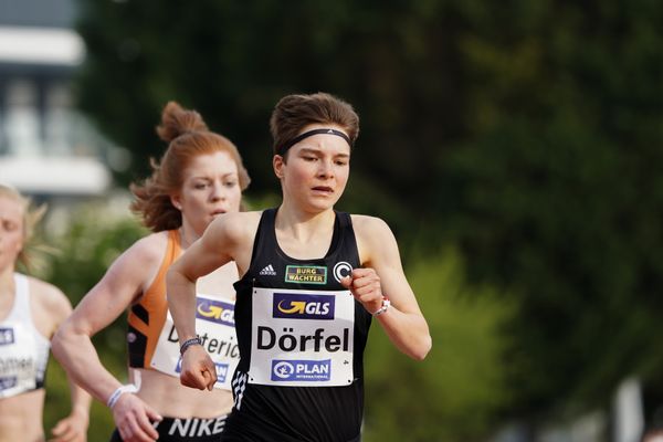 Blanka Doerfel (SCC Berlin) am 01.05.2021 waehrend der Deutschen Meisterschaften Langstrecke im Otto-Schott-Sportzentrum in Mainz