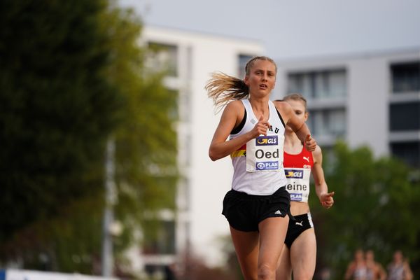 Lisa Oed (SSC Hanau-Rodenbach) am 01.05.2021 waehrend der Deutschen Meisterschaften Langstrecke im Otto-Schott-Sportzentrum in Mainz