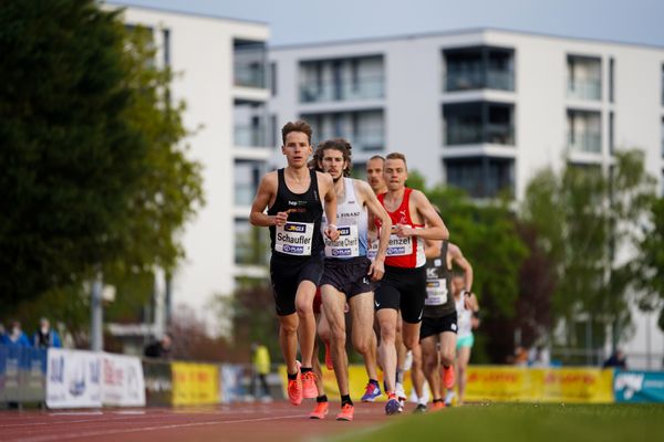 Jannik Schaufler (MTG Mannheim) am 01.05.2021 waehrend der Deutschen Meisterschaften Langstrecke im Otto-Schott-Sportzentrum in Mainz