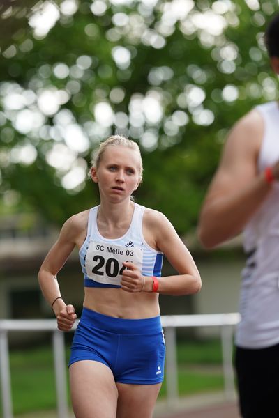 Sophie Weymann (OTB Osnabrueck) am 29.05.2021 waehrend des Frank Ruediger Sportfestes auf dem Carl-Starcke-Platz in Melle