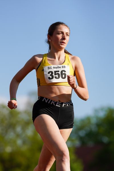 Marit Schute (VfL Loeningen) am 29.05.2021 waehrend des Frank Ruediger Sportfestes auf dem Carl-Starcke-Platz in Melle