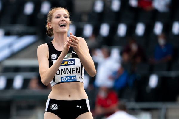 Imke Onnen (Hannover 96) am 05.06.2021 waehrend den deutschen Leichtathletik-Meisterschaften 2021 im Eintracht-Stadion in Braunschweig