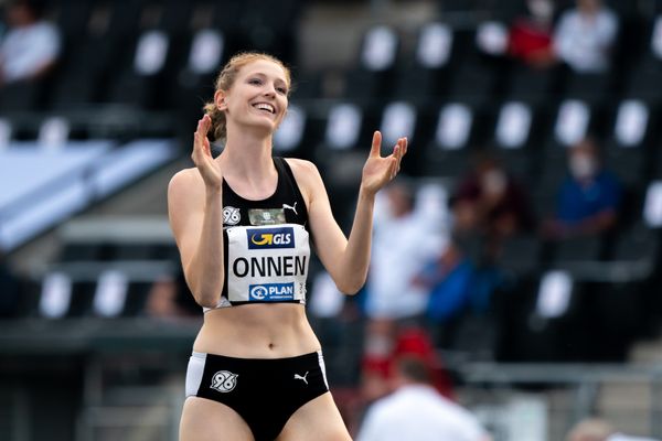 Imke Onnen (Hannover 96) am 05.06.2021 waehrend den deutschen Leichtathletik-Meisterschaften 2021 im Eintracht-Stadion in Braunschweig