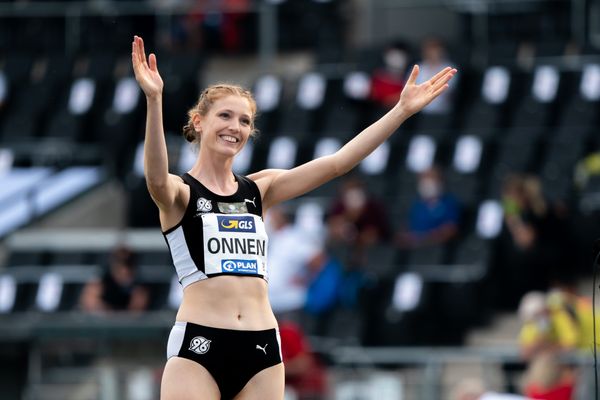 Imke Onnen (Hannover 96) am 05.06.2021 waehrend den deutschen Leichtathletik-Meisterschaften 2021 im Eintracht-Stadion in Braunschweig