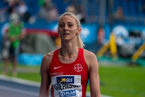 Kristin Gierisch (TSV Bayer 04 Leverkusen) am 05.06.2021 waehrend den deutschen Leichtathletik-Meisterschaften 2021 im Eintracht-Stadion in Braunschweig