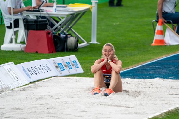 Kristin Gierisch (TSV Bayer 04 Leverkusen) am 05.06.2021 waehrend den deutschen Leichtathletik-Meisterschaften 2021 im Eintracht-Stadion in Braunschweig