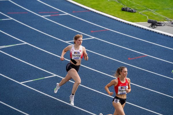 Talea Prepens (TV Cloppenburg) im 100m Vorlauf am 05.06.2021 waehrend den deutschen Leichtathletik-Meisterschaften 2021 im Eintracht-Stadion in Braunschweig