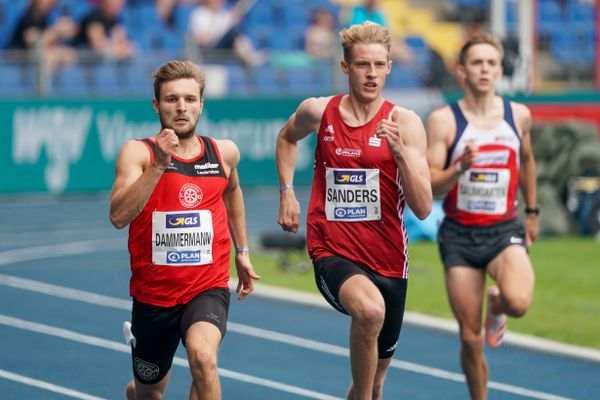 Fabian Dammermann (LG Osnabrueck) im Vorlauf am 05.06.2021 waehrend den deutschen Leichtathletik-Meisterschaften 2021 im Eintracht-Stadion in Braunschweig