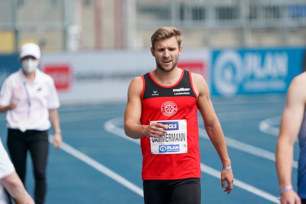 Fabian Dammermann (LG Osnabrueck) im Vorlauf am 05.06.2021 waehrend den deutschen Leichtathletik-Meisterschaften 2021 im Eintracht-Stadion in Braunschweig