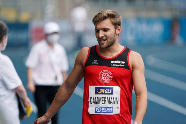 Fabian Dammermann (LG Osnabrueck) im Vorlauf am 05.06.2021 waehrend den deutschen Leichtathletik-Meisterschaften 2021 im Eintracht-Stadion in Braunschweig