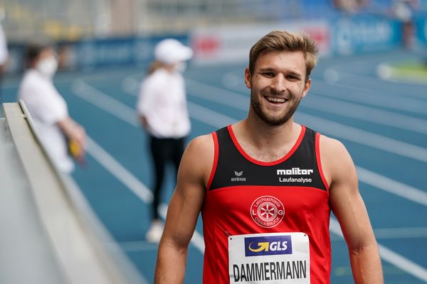 Fabian Dammermann (LG Osnabrueck) im Vorlauf am 05.06.2021 waehrend den deutschen Leichtathletik-Meisterschaften 2021 im Eintracht-Stadion in Braunschweig