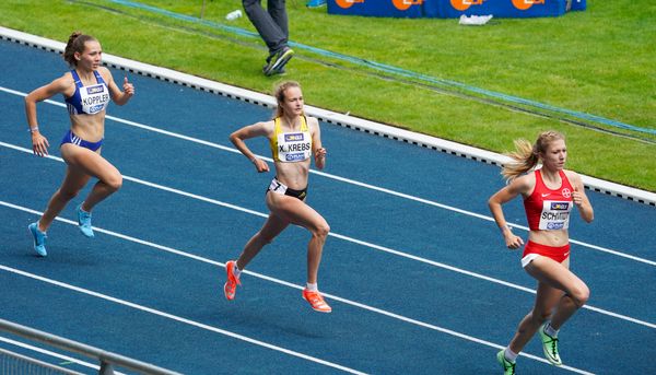 Xenia Krebs (VfL Loeningen) im 800m Vorlauf am 05.06.2021 waehrend den deutschen Leichtathletik-Meisterschaften 2021 im Eintracht-Stadion in Braunschweig