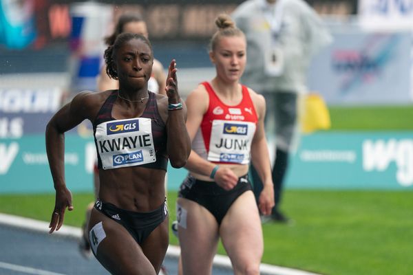 Lisa Marie Kwayie (Neukoellner SF) am 06.06.2021 waehrend den deutschen Leichtathletik-Meisterschaften 2021 im Eintracht-Stadion in Braunschweig