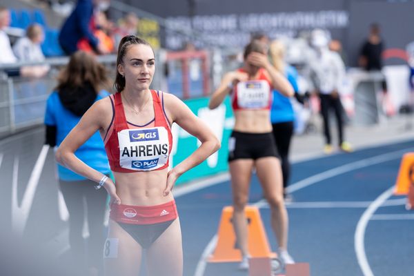 Lea Ahrens (VfL Eintracht Hannover) am 06.06.2021 waehrend den deutschen Leichtathletik-Meisterschaften 2021 im Eintracht-Stadion in Braunschweig